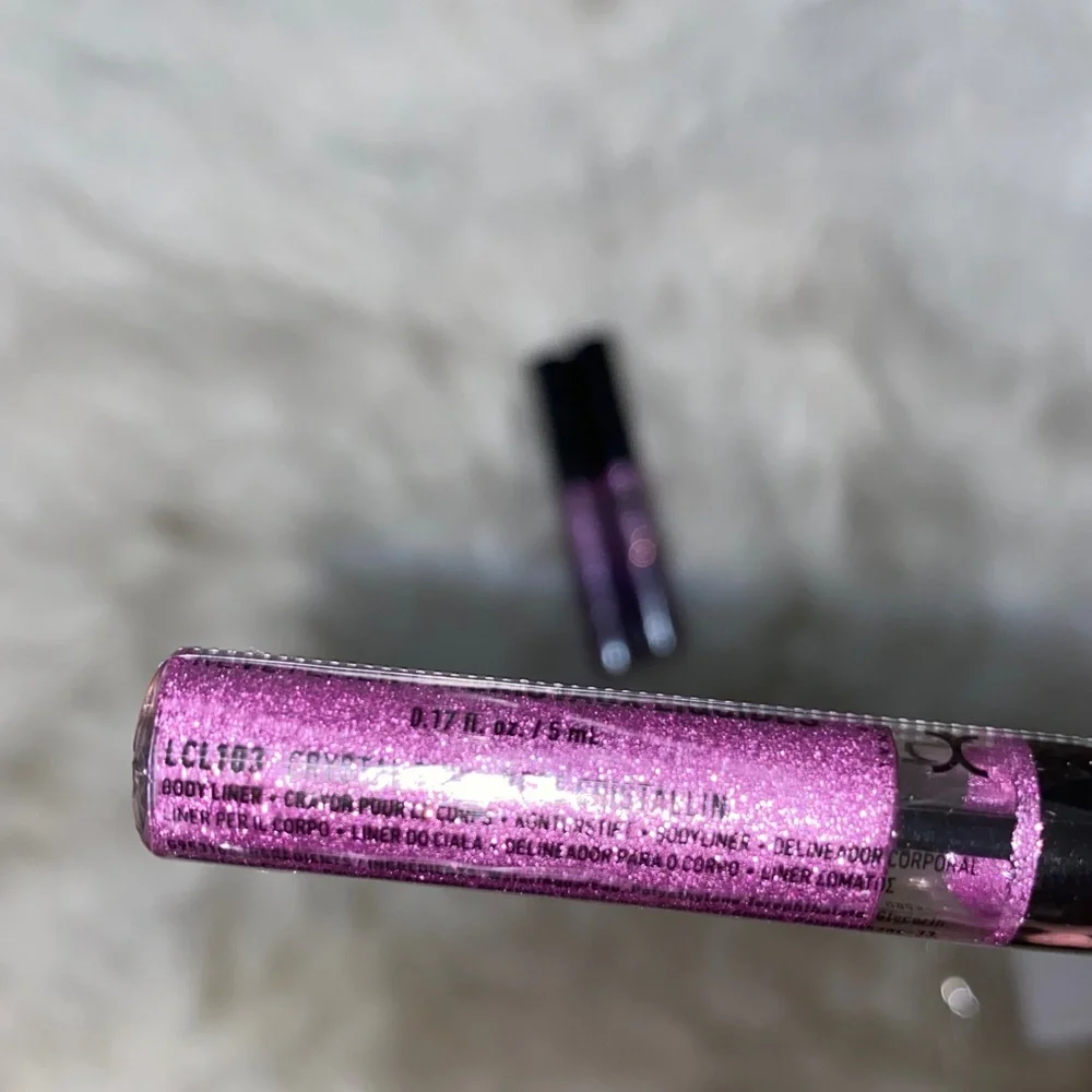 3 x NYX Crystal Liquid Body/Eyeliner Pink NEW